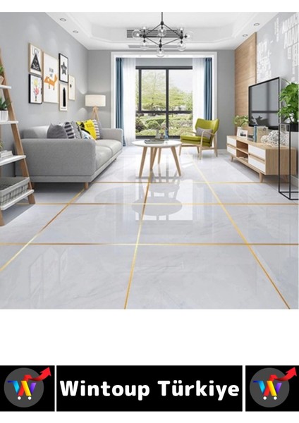 Uzun Ömürlü Kendinden Yapışkanlı Karo Zemin Fayans Derz 1 cm x 50 Metre Gold Şerit Bant 5 Adet fırsatları