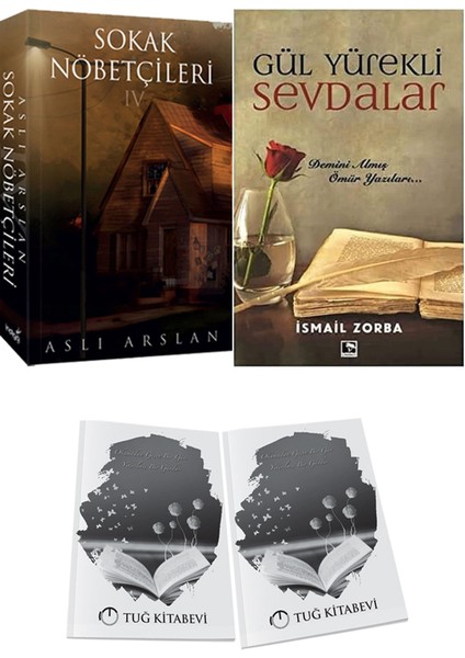 Gül Yürekli Sevdalar ve Sokak Nöbetçileri 4 Aslı Arslan 2li Set + Hediyeli