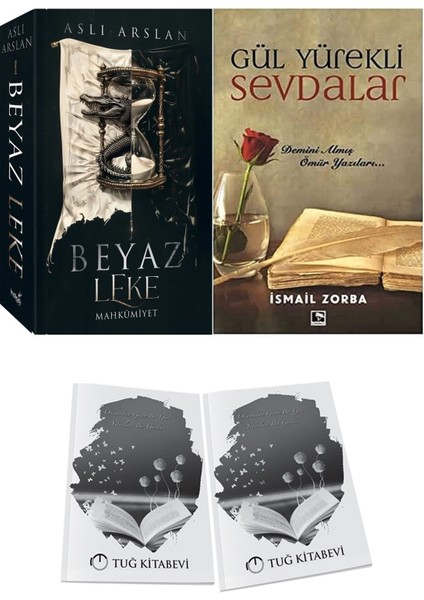 Gül Yürekli Sevdalar ve Beyaz Leke Mahkumiyet Aslı Arslan 2li Set + Hediyeli