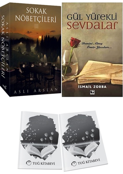 Gül Yürekli Sevdalar ve Sokak Nöbetçileri 3 Aslı Arslan 2li Set + Hediyeli