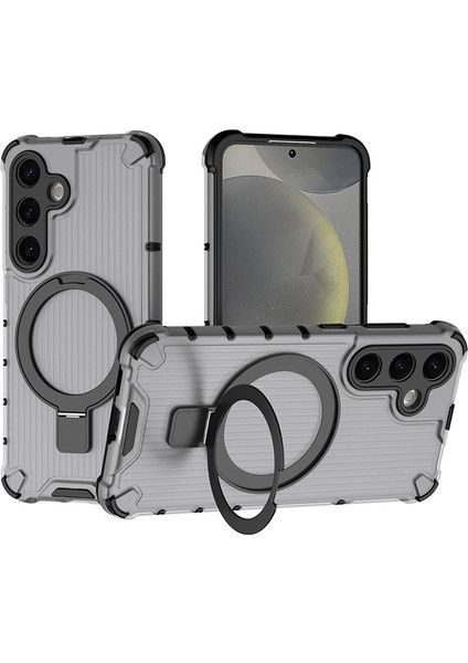 Samsung Galaxy S24 Telefon Kılıfı, Manyetik Darbeye Dayanıklı Telefon Kılıfı Kapağı ve Halka Tutucu Samsung Galaxy S24 (Yurt Dışından)