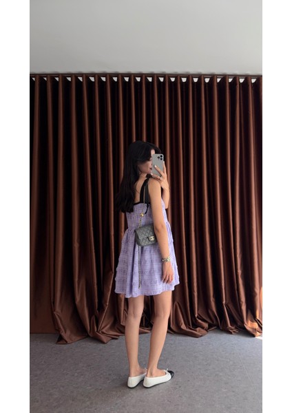 Dokulu Lila Elbise fiyatları