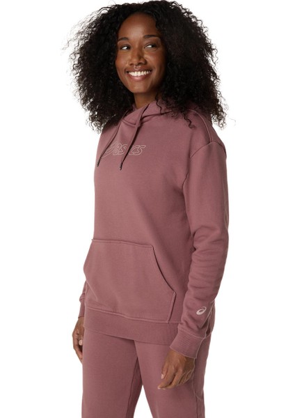 Asics Logo Oth Hoodie Kadın Kırmızı Sweatshirt 2032C845-602 fiyatları
