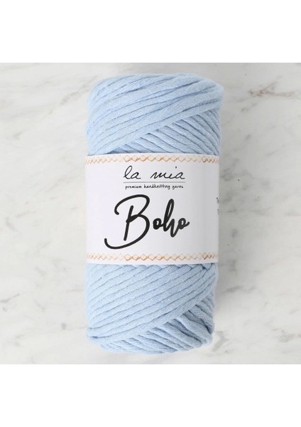 La Mia Boho Açık Mavi Büküm Makrome Ipi - L069 - 33995