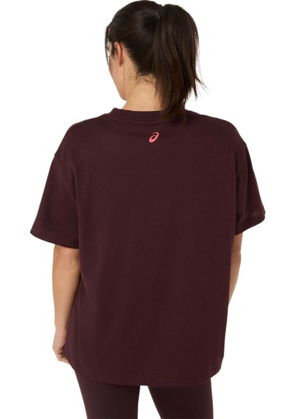 Asics Logo Tee Kadın Kırmızı Kısa Kollu Tshirt 2032C843-602 modelleri