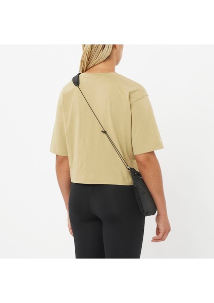 Short Relaxed Kadın Tişört Gray Green LC2680800 fiyatları