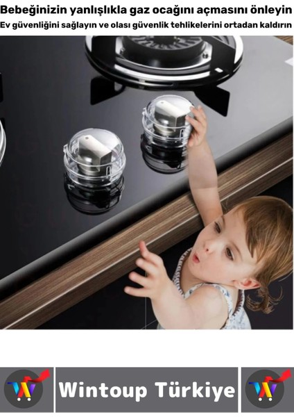 Gazlı Elektrikli Ocak Uyumlu Montaj Gerektirmez Çocuk Bebek Güvenlik Ocak Düğmesi Koruyucu Kapak modelleri