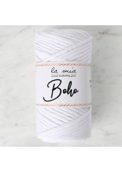 La Mia Boho Beyaz Büküm Makrome Ipi - L001 - 33994