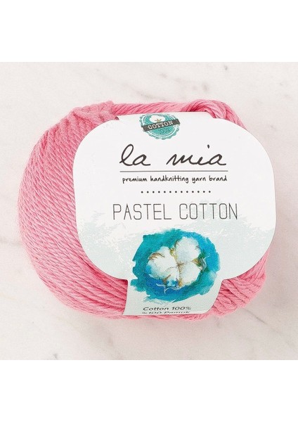 La Mia Pastel Cotton Pembe El Örgü Ipi - L184 - 33947