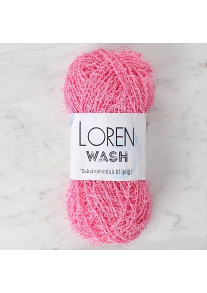 Loren Wash Pembe El Örgü Ipi - R103 - 34023