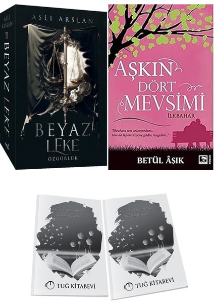 Aşkın Dört Mevsimi: Ilkbahar ve Beyaz Leke 2 Özgürlük Aslı Arslan 2li Set + Hediyeli