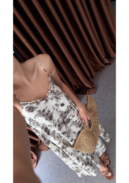 Soğuk Kahve Çiçekli Salaş Elbise modelleri