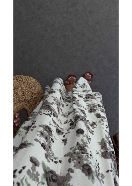 Soğuk Kahve Çiçekli Salaş Elbise indirimleri