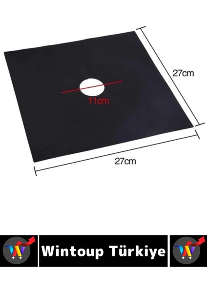 Yanmaz Yapışmaz Kaymaz Ocak Brülor Yağ Kir Koruyucu Kolay Temizlenir Ocak Koruyucu Ped 4'lü Set indirimleri