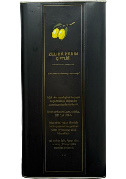 5 lt Naturel Sızma Zeytinyağı