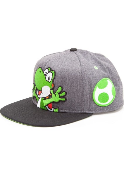 Karikatür Çentikli Köşe Isırığı Moda Beyzbol Şapkası Rahat Spor Düz Siperlikli Şapka (Yurt Dışından)