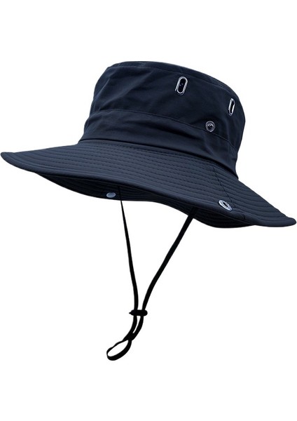 Kadınlar Için Dört Mevsim Dağcılık Açık Hava Batı Kovboy Güneşlik Güneş Koruması Seyahat Balıkçı Şapkası Ayarlanabilir Şapka Ipi (Yurt Dışından)