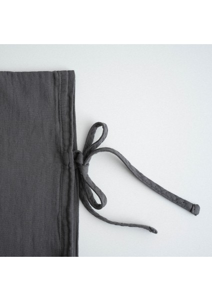 Sima Battal Boy Nevresim Takımı %100 Organik Pamuk Müslin Brodeli Antrasit 240X220 cm modelleri