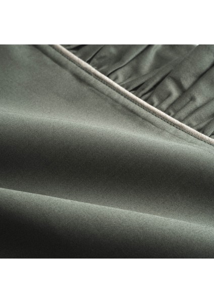 Vanya Çift Kişilik Nevresim Takımı %100 Organik Pamuk Saten Aplike Nakışlı Yeşil 200X220 cm fiyatları