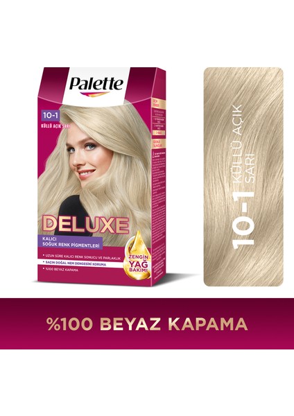 Deluxe 10-1 Küllü Açık Sarı Zengin Yağ Bakımı Kit Saç Boyası Bakım Maskesi