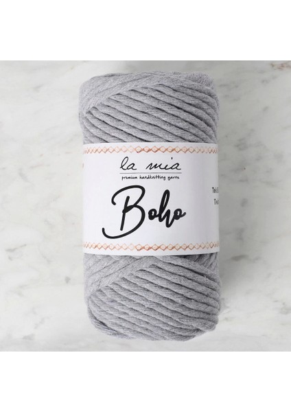 La Mia Boho Gri Büküm Makrome Ipi - L031 - 33986
