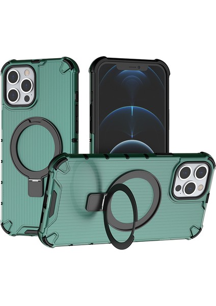 IPhone 11 Pro Telefon Kılıfı, Manyetik Darbeye Dayanıklı Telefon Kılıfı Kapağı ve Halka Tutucu IPhone 11 Pro (Yurt Dışından)