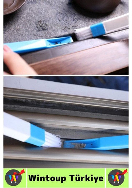 Ergonomik Elektronik Kapı Pencere Köşe Zor Nokta Çok Amaçlı Mini Detay Temizlik Fırçası Faraş 2 In 1 modelleri