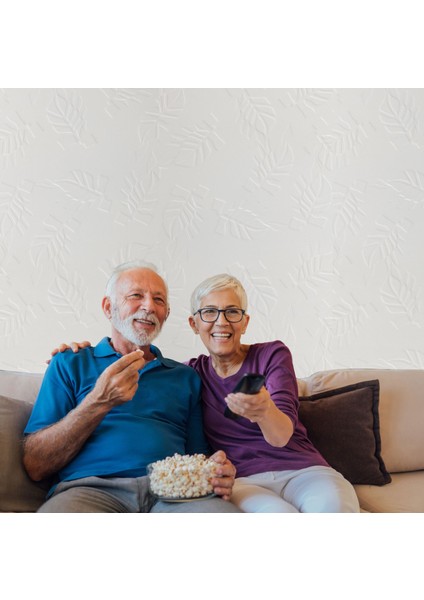 3D Duvar Paneli Boyanabilir Dekota 60X120 cm / Yaprak Desenli 2'li Paket-1,44 M² indirimleri