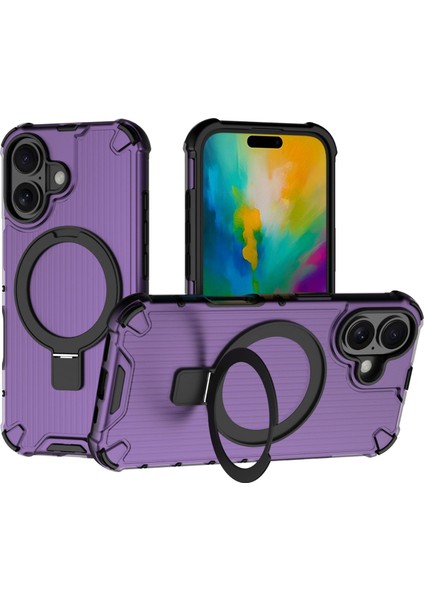 IPhone 16 Telefon Kılıfı, Manyetik Darbeye Dayanıklı Telefon Kılıfı Kapağı ve Halka Tutucu IPhone 16 (Yurt Dışından) fiyatları