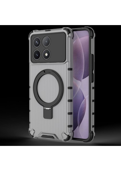 Xiaomi Redmi K70E Telefon Kılıfı, Manyetik Darbeye Dayanıklı Telefon Kılıfı Kapağı ve Halka Tutucu Xiaomi Redmi K70E (Yurt Dışından)