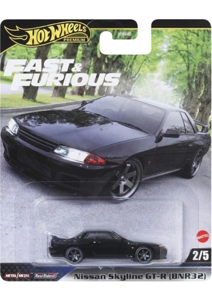 Premium Fast & Furious 5’li Diecast Araba Seti – Rx-7, Skyline Gt-R, Charger, Giulia, Impala modelleri