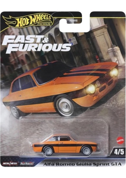 Premium Fast & Furious 5’li Diecast Araba Seti – Rx-7, Skyline Gt-R, Charger, Giulia, Impala indirimleri