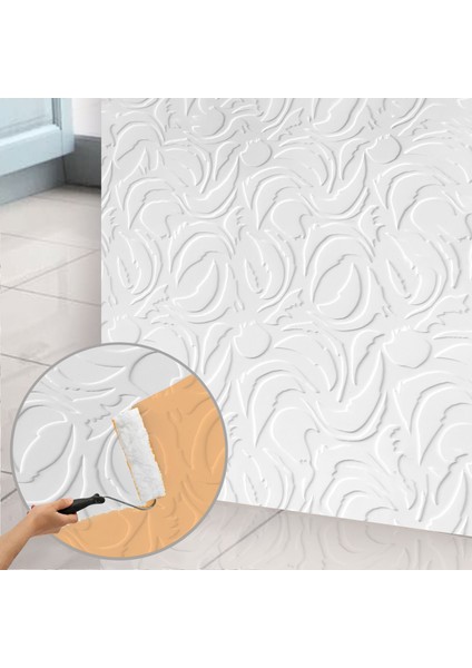 3D Duvar Paneli Boyanabilir Dekota 60X120 cm / Modern Desenli 7'li Paket-5 M²