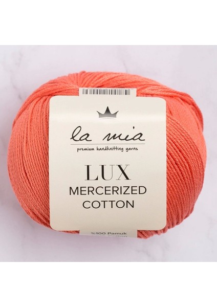 La Mia Lux Mercerized Cotton Nar Çiçeği El Örgü Ipi - 13 - 33744