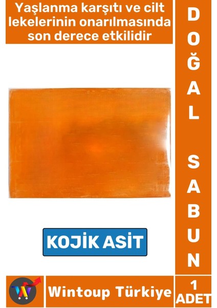 Bitkisel Doğal Saç Yüz Vücut Koyu Cilt Lekelerinde Etkili Mucizevi Sabun Kojik Asit