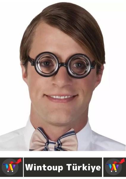 Eğlenceli Çocuk Yetişkin Parti Kostüm Öğrenci Arkadaş Şaka Kalın Büyük Cam Inek Öğrenci Şaka Gözlüğü modelleri