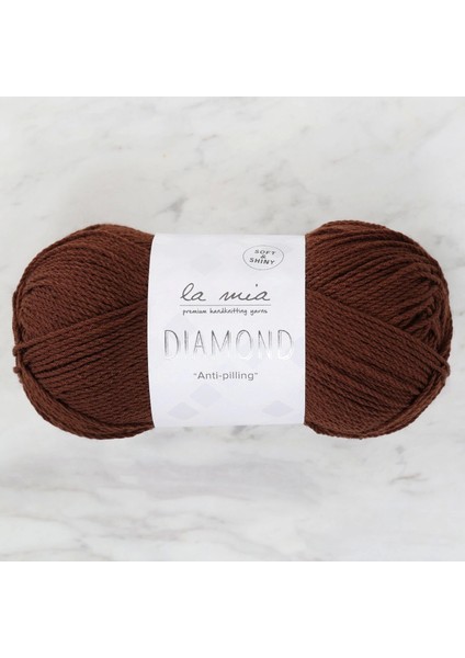 La Mia Diamond Koyu Kahverengi El Örgü Ipi - L158 - 33732