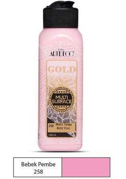 Gold Akrilik Boya 140ML Bebek Pembe 258