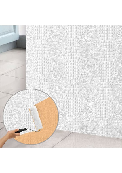 3D Duvar Paneli Boyanabilir Dekota 60X120 cm / Deri Desenli 2'li Paket-1,44 M²