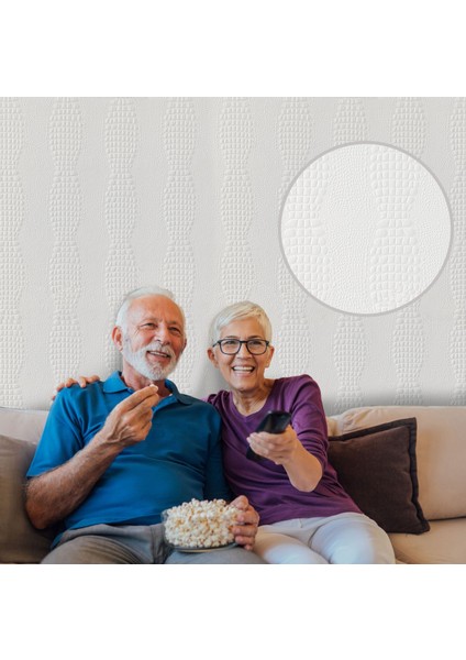 3D Duvar Paneli Boyanabilir Dekota 60X120 cm / Deri Desenli 2'li Paket-1,44 M² fırsatları