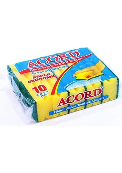 Oluklu Bulaşık Süngeri Ekonomik Paket Kolay Temizlik 10 Adet + 2 Adet Bulaşık Teli fiyatları