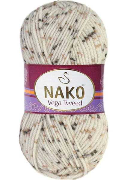 5 Adet Vega Tweed Premium Akrilik El Örgü Ipi Yünü No: 35017 indirimleri