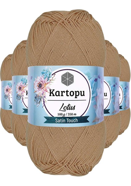 5 Adet Lotus Bikini Büstiyer Bluz Örgü Ipi K837 Ten