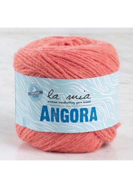 La Mia Angora 50GR Turuncu El Örgü Ipi - L126 - 33798