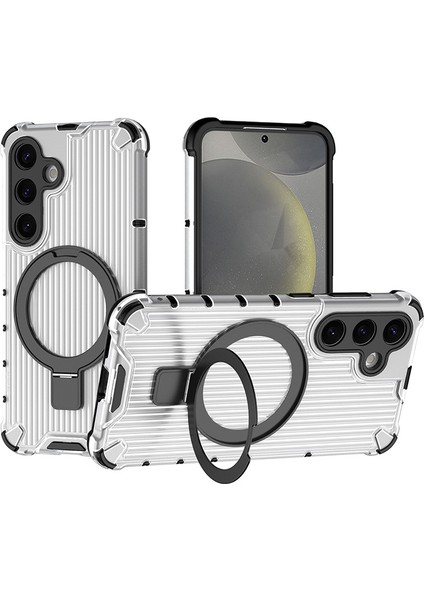 Samsung Galaxy S25 Plus Telefon Kılıfı, Manyetik Darbeye Dayanıklı Telefon Kılıfı Kapağı ve Halka Tutucu Samsung Galaxy S25 Plus (Yurt Dışından)