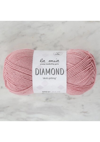 La Mia Diamond Pembe El Örgü Ipi - L164 - 33738