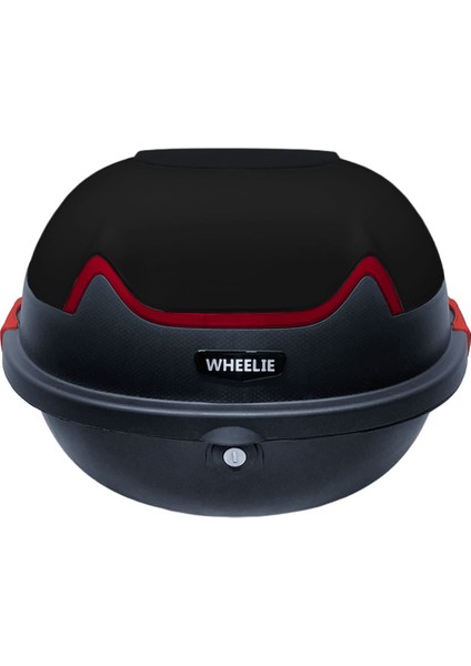 XT11-FS 28 Litre Motosiklet Arka Çanta Mat Siyah Su Geçirmez ABS Top Case Çift Kilitleme Üniversal modelleri