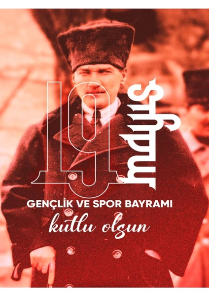 19 Mayıs Gençlik ve Spor Bayramı.okul Etkınlık,kumaş Pano 150X200