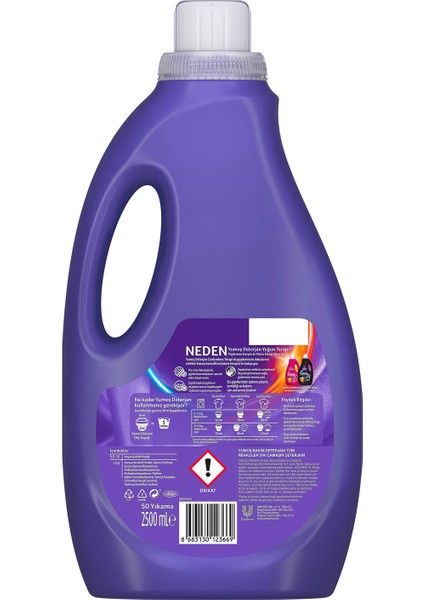 Sıvı Bakım Deterjanı Tüm Renkler 50 Yıkama 2500 ml