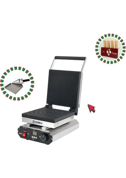 Kornet Waffle Yapma Makine Seti